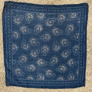 Blue Paisley Bandana